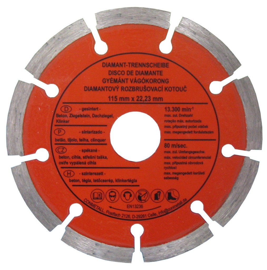 Disk prerës diamant për beton, tulla, tjegulla