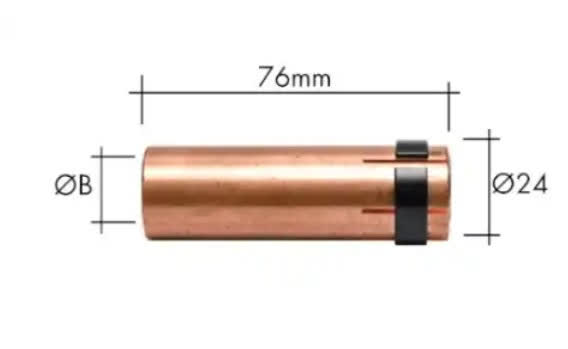 MB26KD/501D pipëz gazi, cilindrike, fi.20 mm