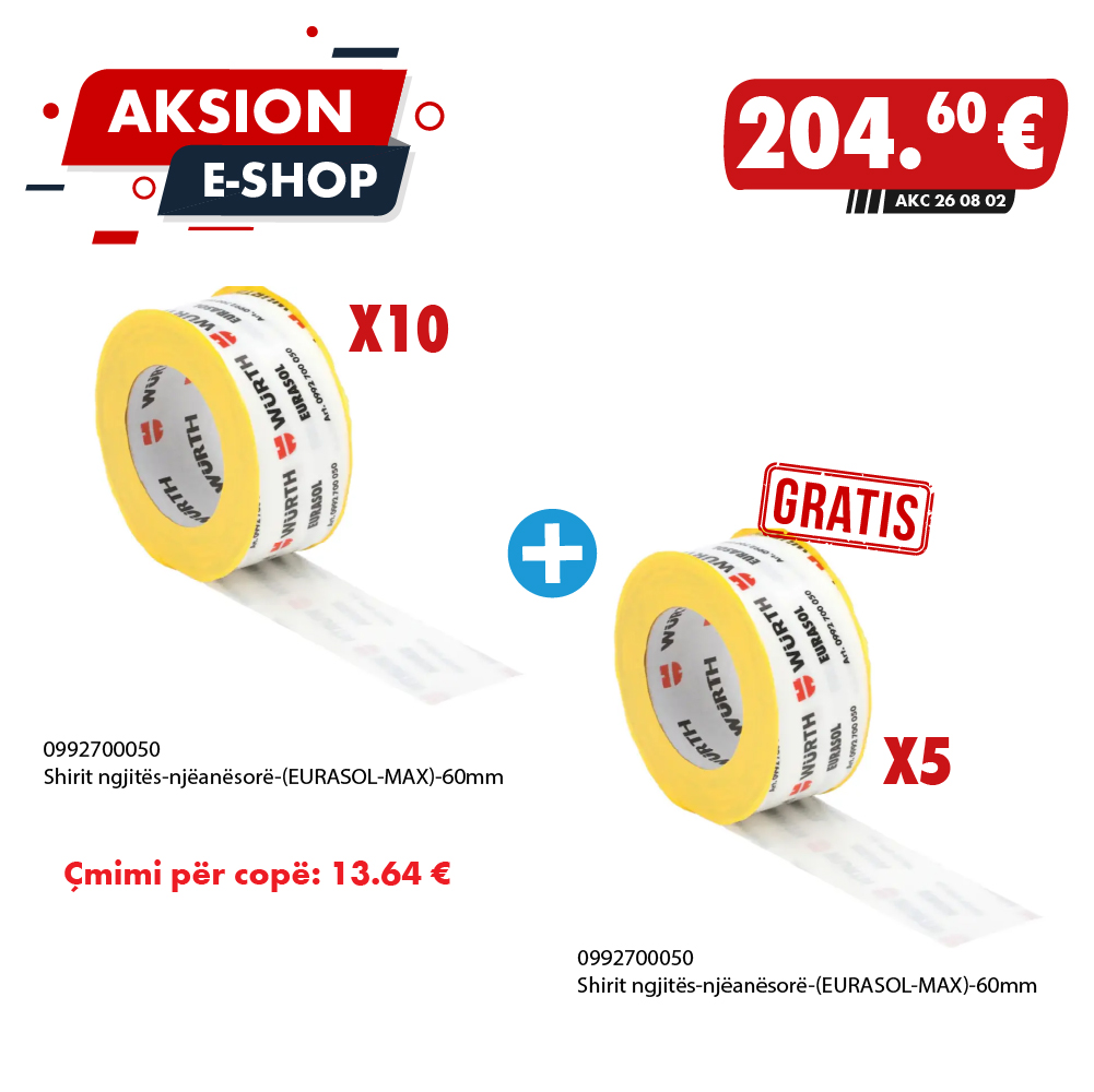EURASOL MAX – 5 Shirita Falas. Më Shumë Izolim.