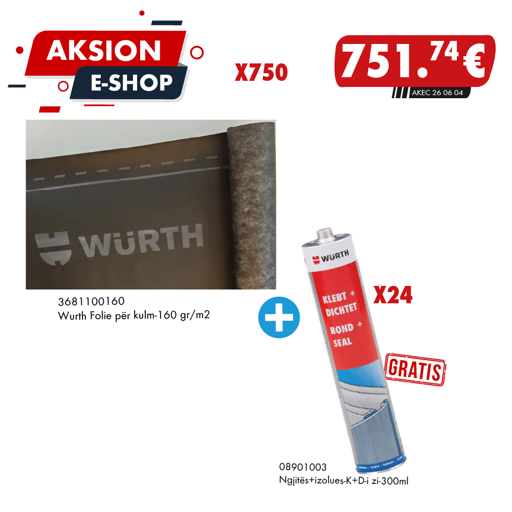 Folie për Kulm WÜRTH + Ngjitës K+D GRATIS